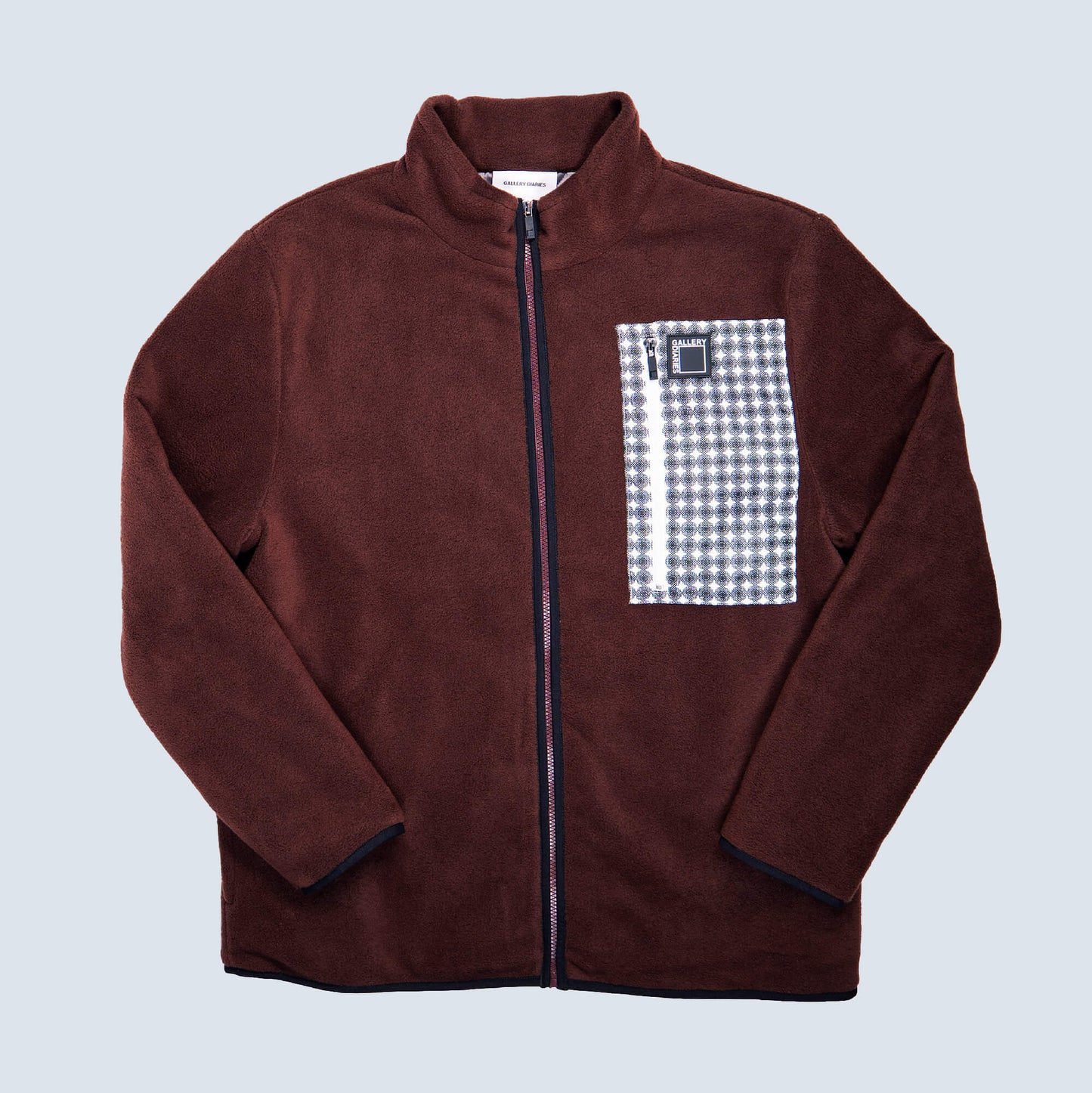 Mocha Brown Monogram Fleece Jacket