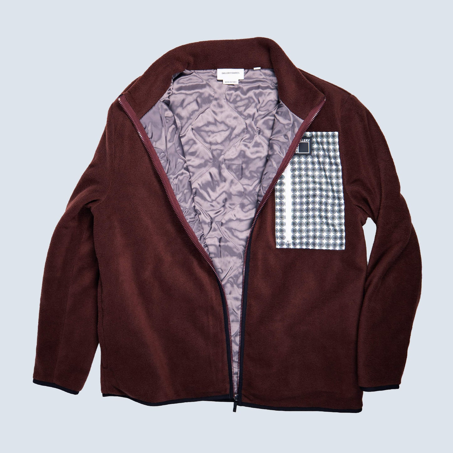 Mocha Brown Monogram Fleece Jacket