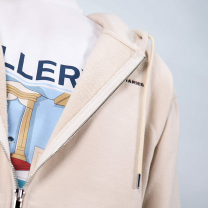 Lunar Cream Villa Zip Hoodie